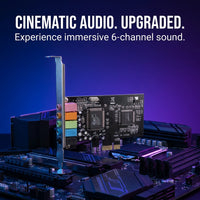 6-Channel 5.1 Surround PCI-Express Sound Card - 24-bit 48kHz, S/PDIF, VIA Envy24