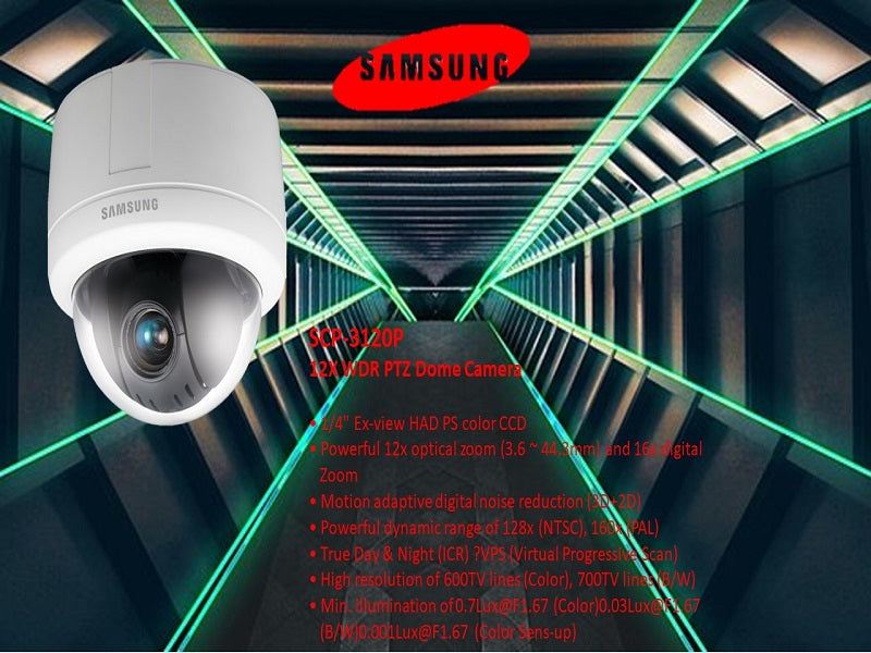 SAMSUNG Dome Ptz 12X Wdr Camera