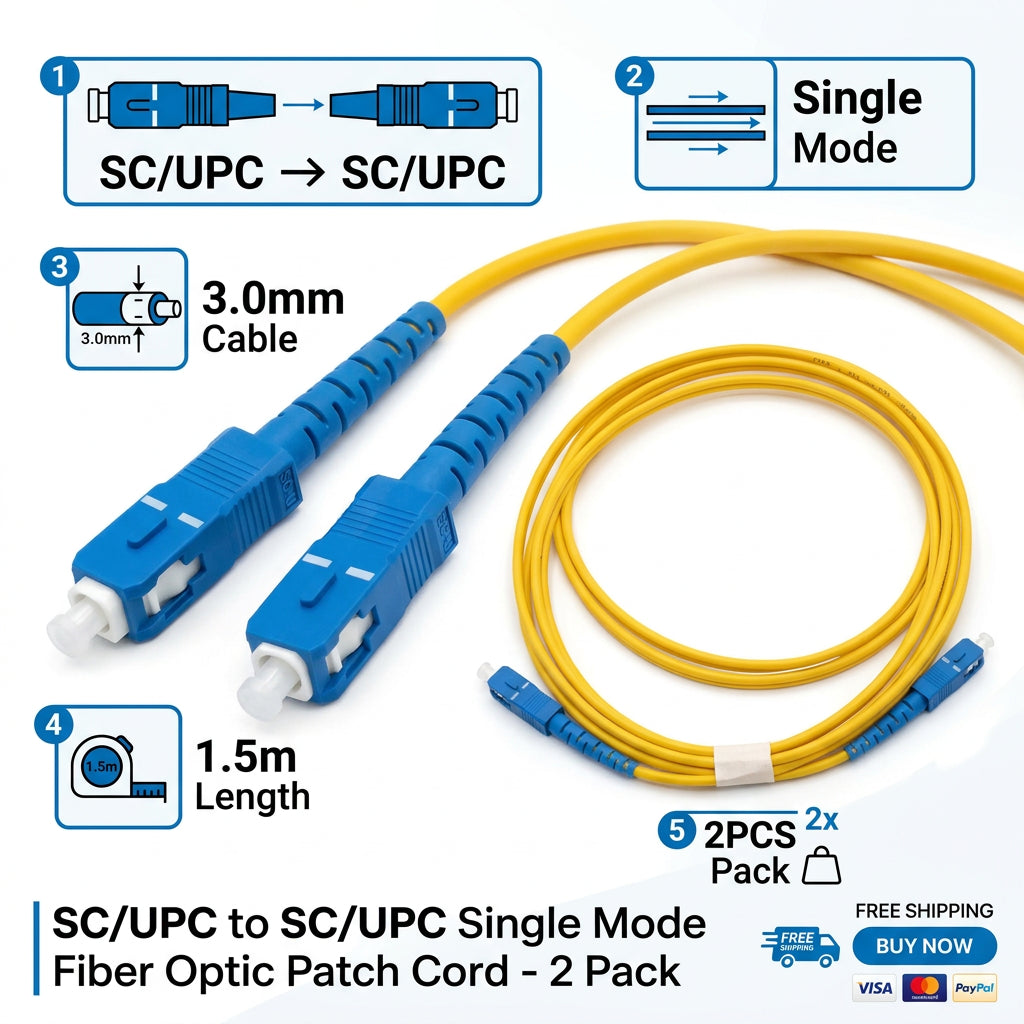 FIBRE Patch Cable 3.0 SC/SC 1.5M