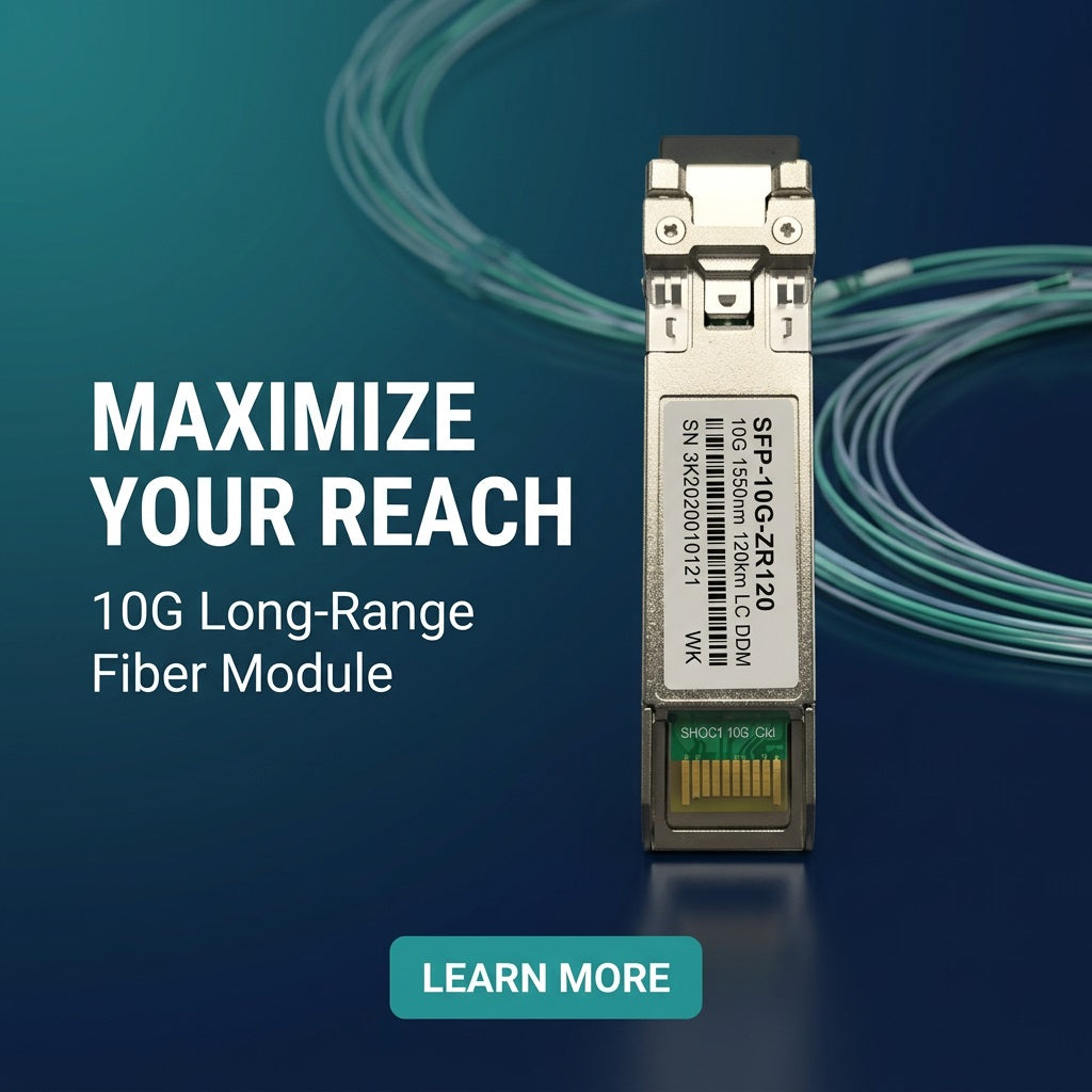 10G SFP+ Fibre Transceiver 1550nm 120km Single-Mode Duplex LC DDM (SFP-10G-ZR120) – view 4