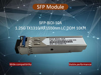 SFP Fiber Optic 1.25G Tx1310/Rx1550Nm Lc