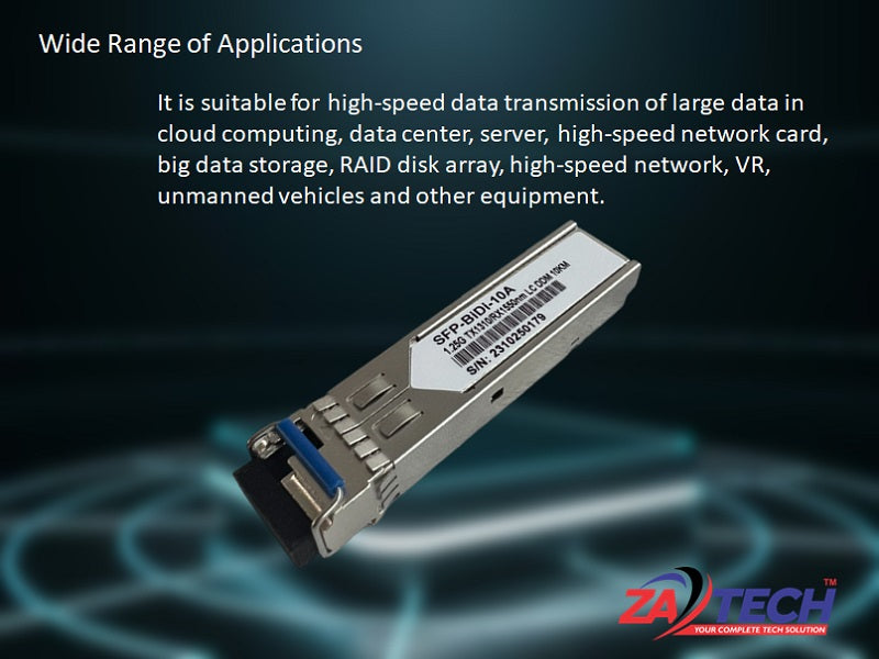 SFP Fiber Optic 1.25G Tx1310/Rx1550Nm Lc