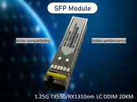SFP Fiber Optic 1.25G Lc Tx1550/Rx1310Nm