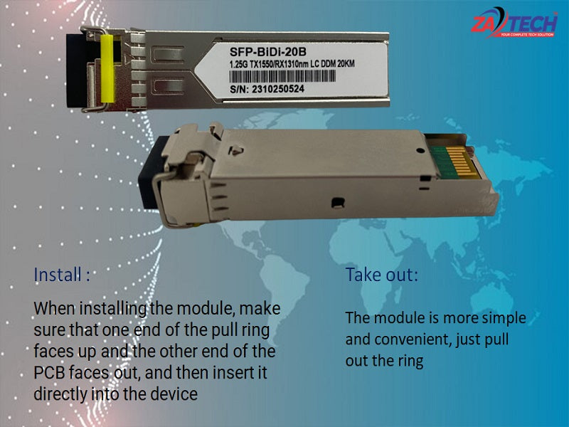 SFP Fiber Optic 1.25G Lc Tx1550/Rx1310Nm