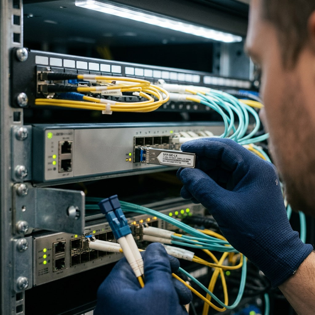 SFP Fiber Optic 1.25G 1310nm 10Km LC DDM – view 3