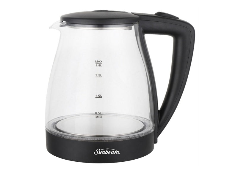 SUNBEAM 1.8L Diamond Design Glass Kettle
