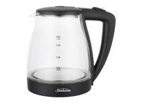 SUNBEAM 1.8L Diamond Design Glass Kettle