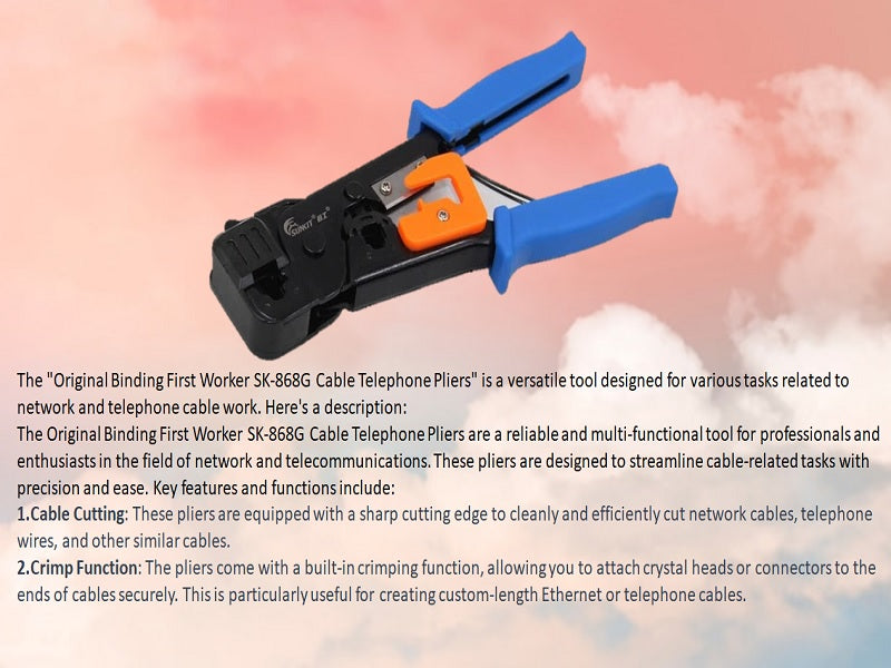 SUNKIT Crimping Tools Sk-868G 8P+6P