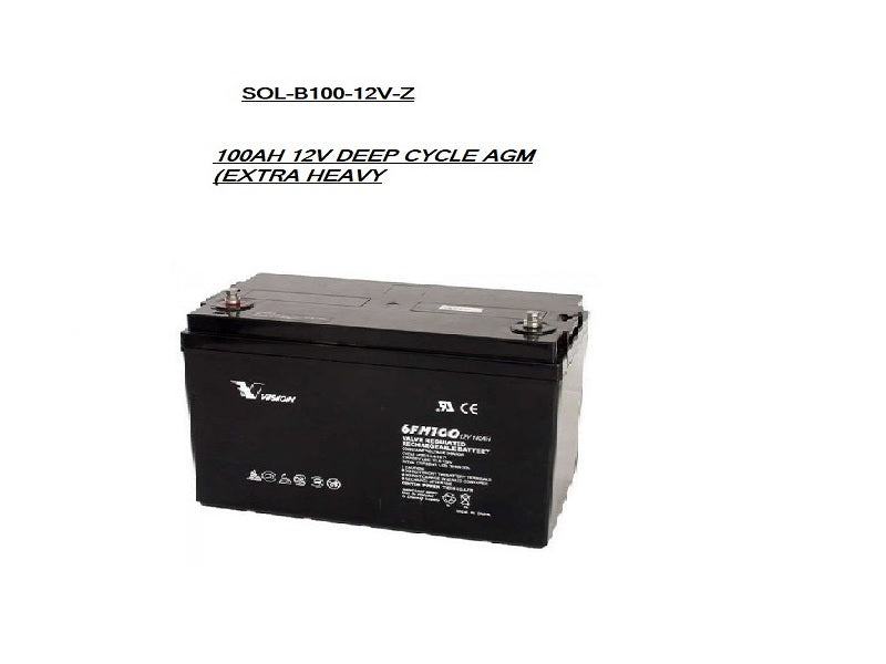 100AH 12V Deep Cycle  Oliter Gel B-G100-