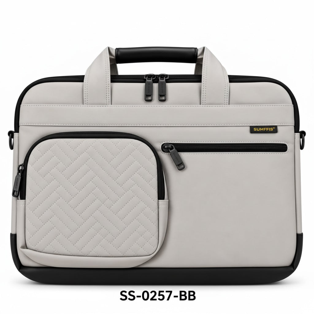 SUMFFIS 14-Inch Laptop Carry Bag - Beige