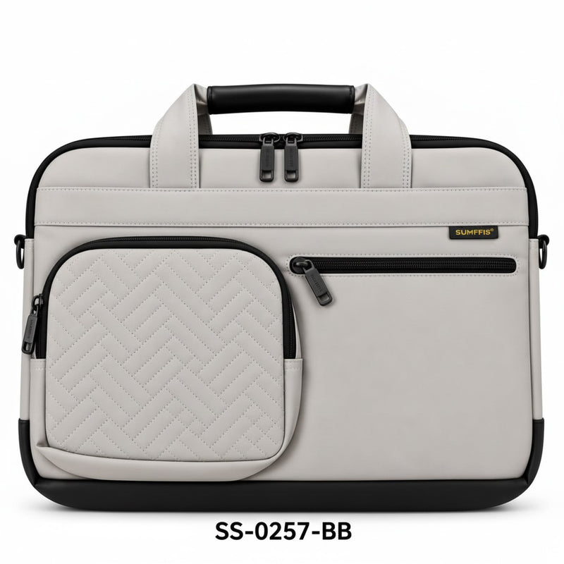 SUMFFIS 14-Inch Laptop Carry Bag - Beige