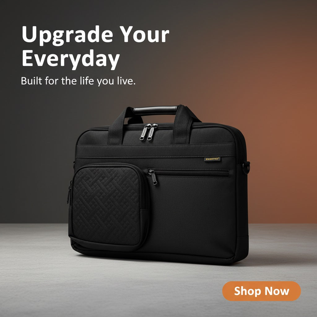 SUMFFIS 14-Inch Laptop Carry Bag - Black