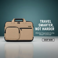 SUMFFIS 14-Inch Laptop Bag - Tan Beige &