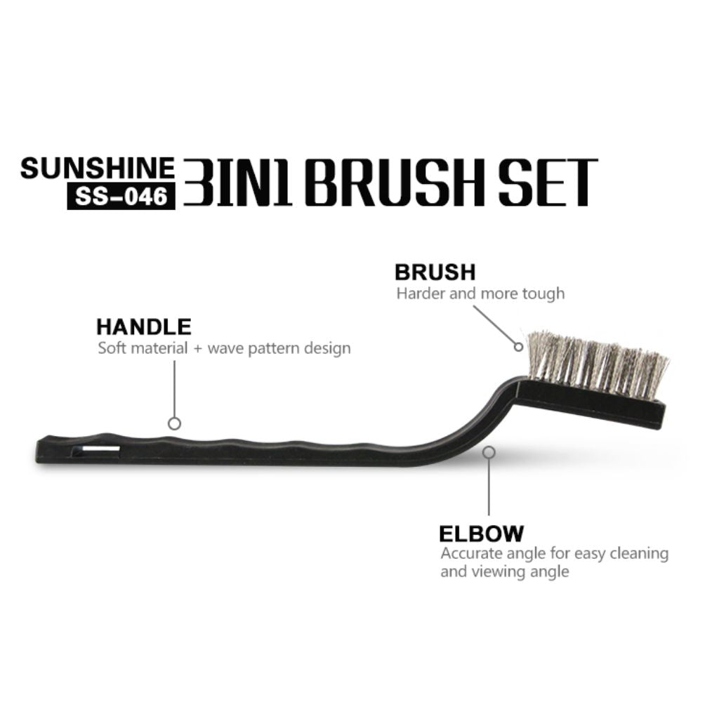 SUNSHINE SS-046 3-in-1 Cleaning Brush