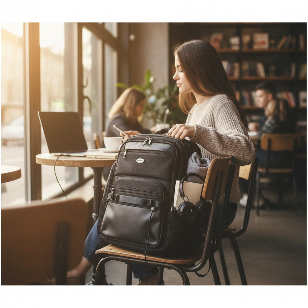 SUMFFIS 15.6-Inch Business Laptop Backpa