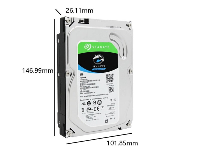 SEAGATE 2Tb Surveillance Drive For CCTV