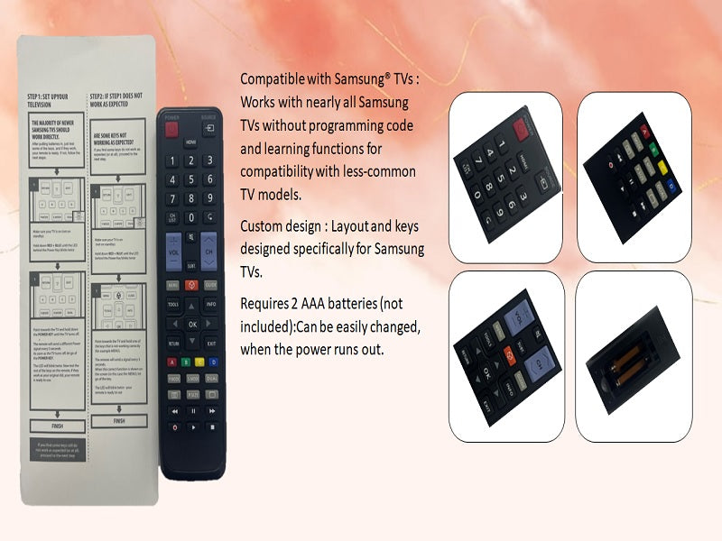 REPLACEMENT Remote Recomend For Samsung