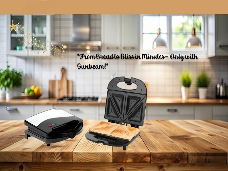 Sunbeam - 2 Slice Chrome Sandwich Maker