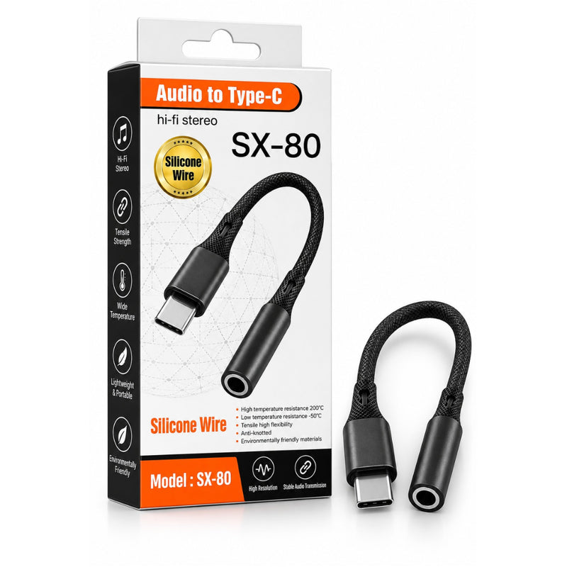 USB-C AUX Audio Converter for Headphones