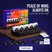 ANGHUAN 4CH 2MP AHD Full Colour CCTV
