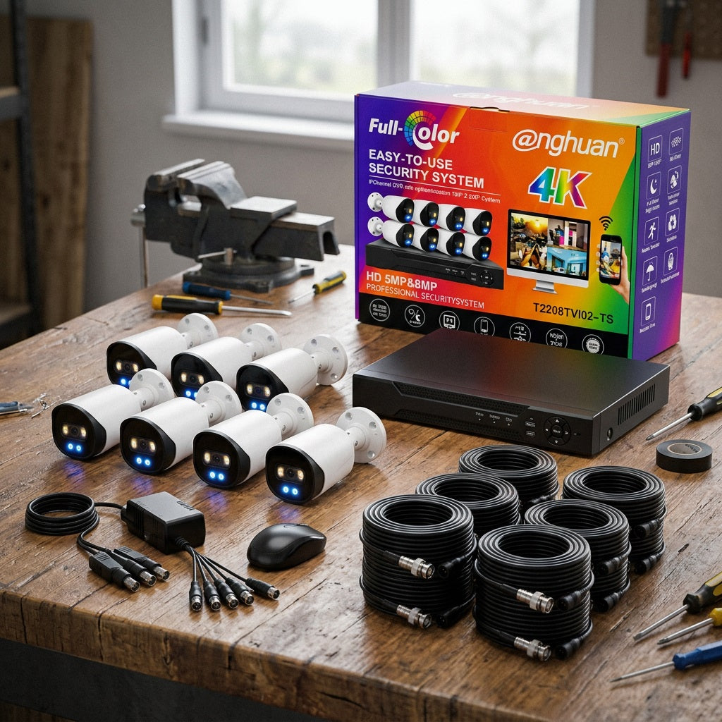 ANGHUAN 8CH 2MP AHD Full Colour CCTV