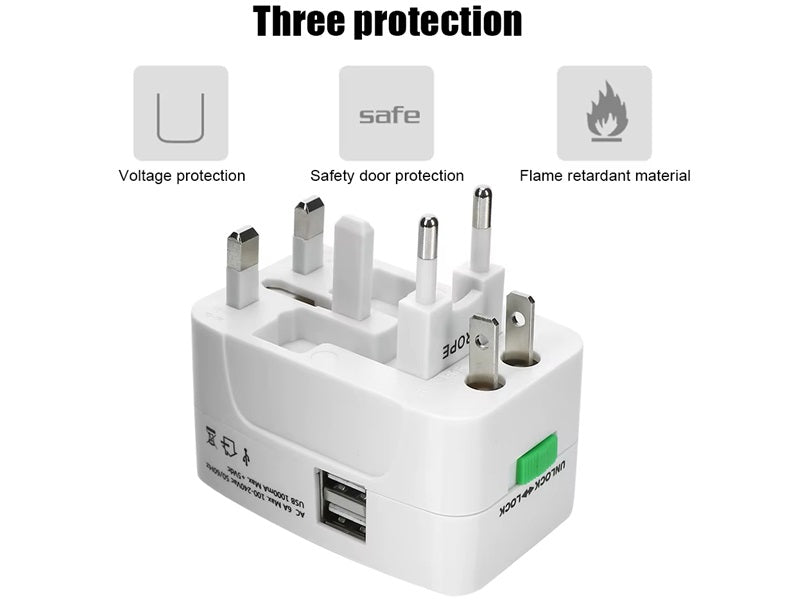 UNIVERSAL Travel Adaptor With Usb