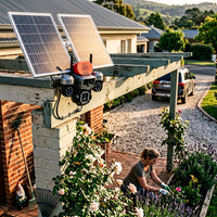 AOV TA14 4-Lens Solar 4G PTZ Security Camera with Motion Alarm - Black – view 3