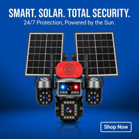 AOV TA14 4-Lens Solar 4G PTZ Security Camera with Motion Alarm - Black – view 4