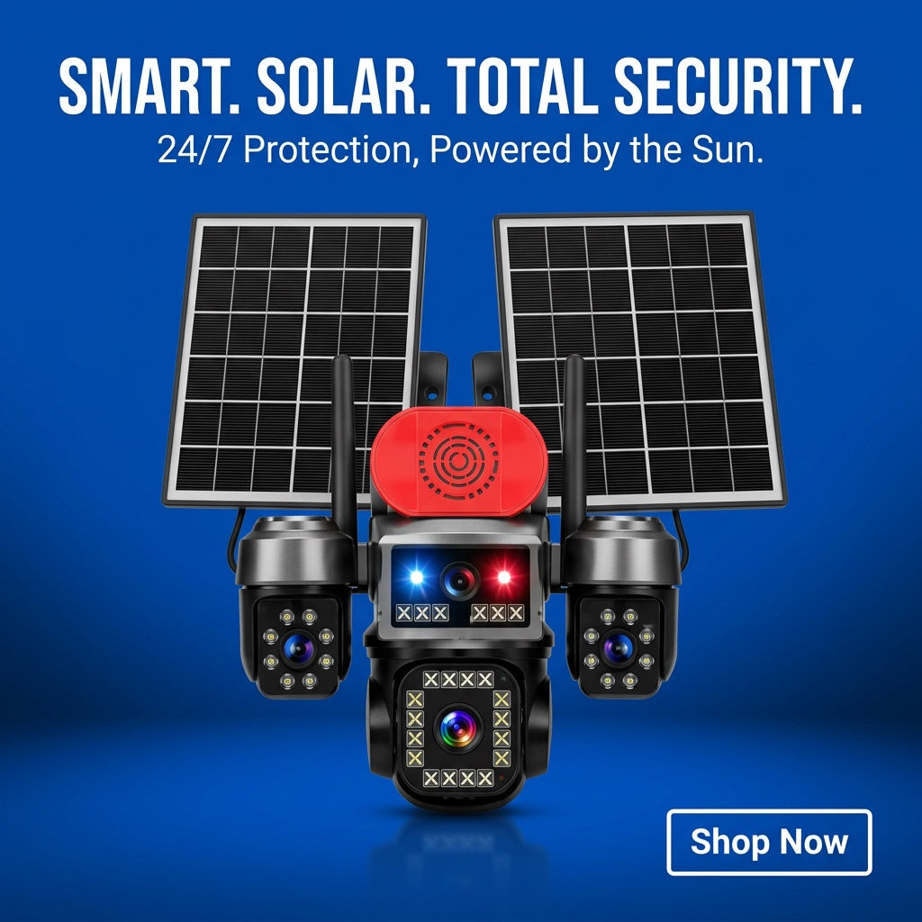 AOV TA14 4-Lens Solar 4G PTZ Security Camera with Motion Alarm - Black – view 4
