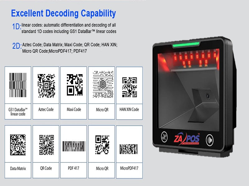TOVI Desktop 2D Barcode Scanner