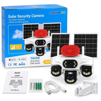 AOV 5 Lens Solar 4g Ptz Camera 10X With
