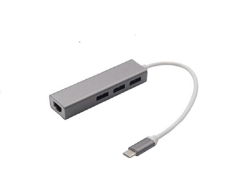 TYPE C 3 Port Hub + Lan Card