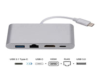 TYPE C 4 In 1 Cable Usb+Lan+Hdmi+Type C