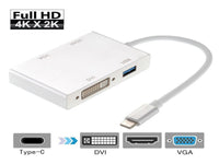 TYPE C To Vga+Dvi+Hdmi+Usb3.0 Adapter