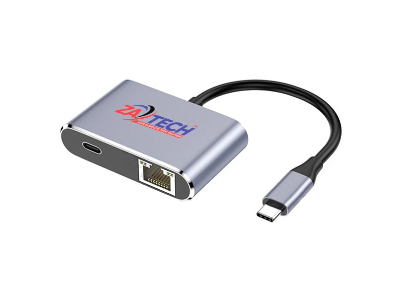 TYPE C To Usb3.0 X2 + Rj45 +Pd