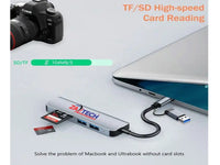 TYPE C/Usb-Usb 3.0 X 3-Sd-Tf