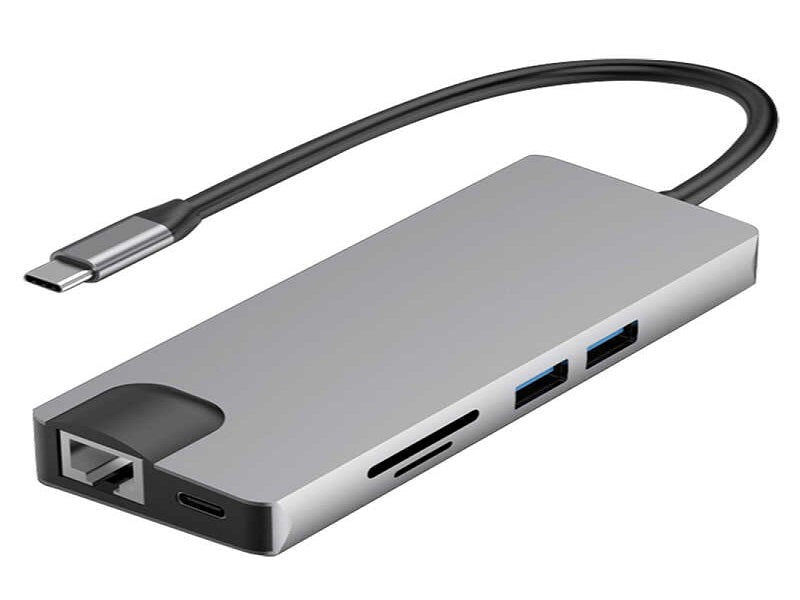 TYPE C To Lan+Tc+Sd+Usb3.0X2+Hdmi+Vga+Cr