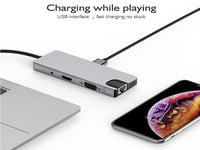 TYPE C To Lan+Tc+Sd+Usb3.0X2+Hdmi+Vga+Cr