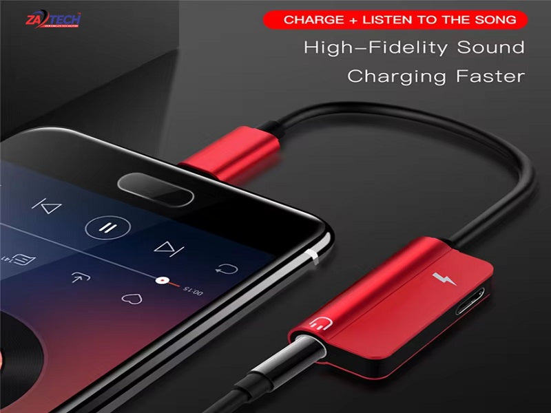 TYPE C To Aux Charging Play Music Call