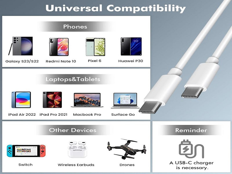 Fast Charging Data Cable Type C -2 Meter