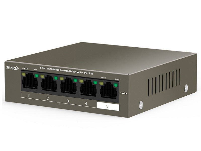 TENDA 5-Port Desktop Switch With 4 PoE