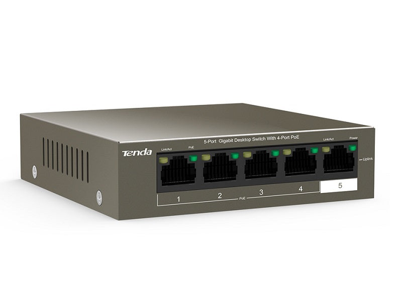 TENDA 4-Port Gigabit Desktop PoE Switch
