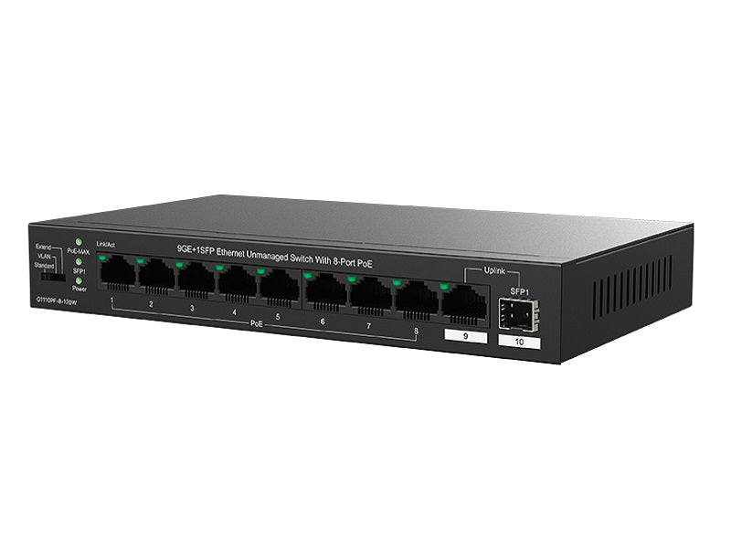 TENDA 9-Port Ethernet Switch With 8 PoE+