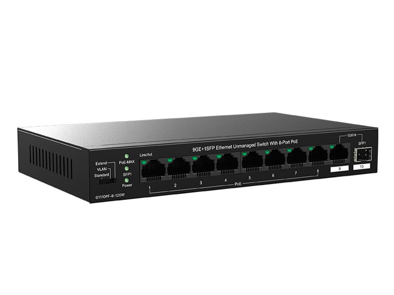 TENDA 9-Port Ethernet Switch With 8 PoE+