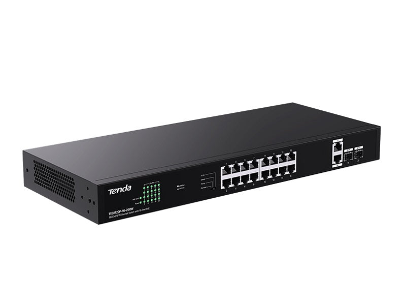 TENDA 18-Port Ethernet Switch Wit 16 PoE