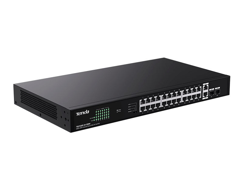 TENDA 26-Port Ethernet Switch With 24PoE