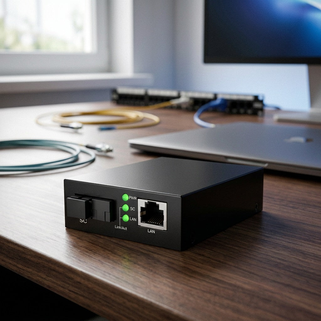 TENDA 100Mbps Single-Mode Media Conveter – view 2