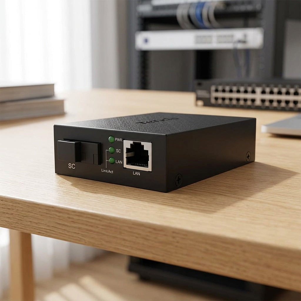 TENDA 100Mbps Single-Mode Media Conveter – view 3