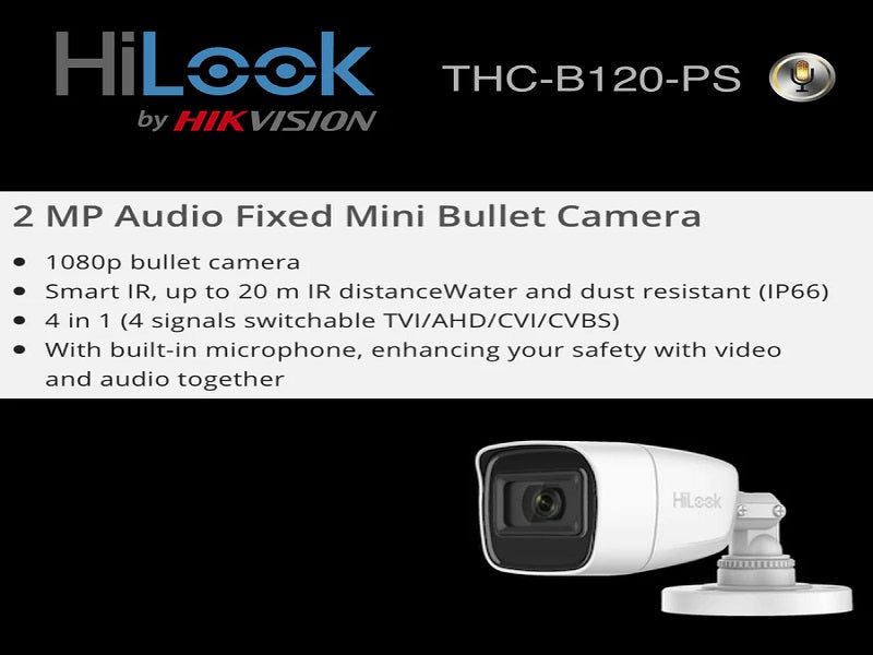 Hilook 1080P  Bullet Camera 2.8Mm B-I-M