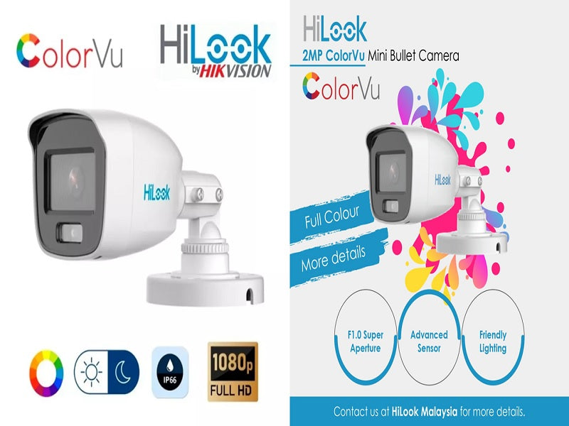 Hilook 1080P Colorvu Bullet Camera 2.8Mm